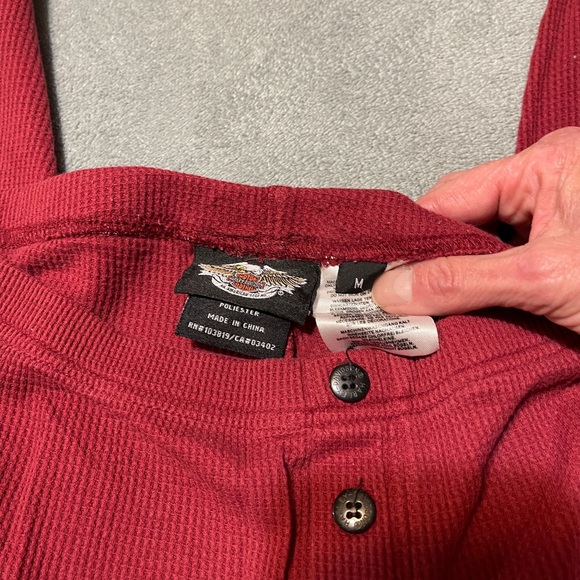 Harley-Davidson Burgundy Thermal Pants - Picture 4 of 4